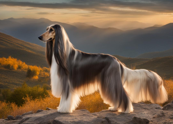 What is the main food for Afghan hounds?